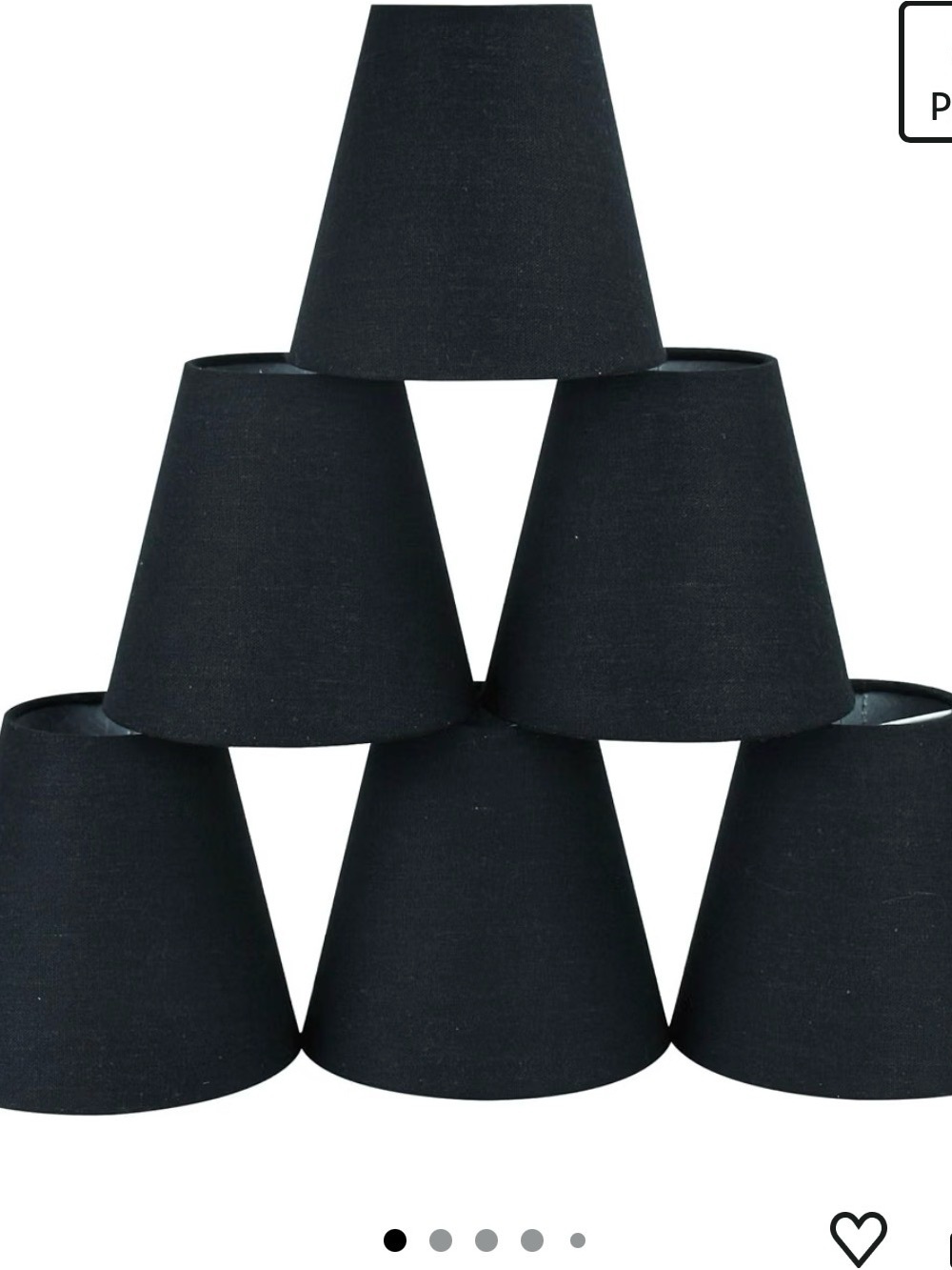 Black Cone Lampshade Set for Party & Home Décor